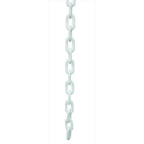 Vic Crowd Control Inc VIP Crowd Control 1882-32 1.5 in. dia. Plastic Chain - 32 ft. Length; White 1882-32 - main
